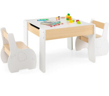 Curbstones and tables in the children's room