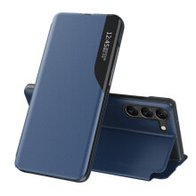 Etui pokrowiec do Samsung S24+ z klapką i podstawką Eco Leather View Case niebieskie