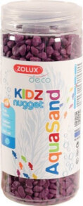 Грунты для аквариумов и террариумов zolux Cat Litter Aquasand Kidz Nugget purple 500ml