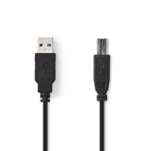 Nedis CCGB60100BK30 USB кабель 2 m 2.0 USB A USB B Черный