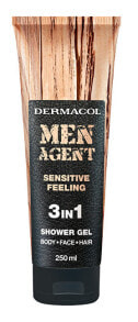 Dermacol Sensitive Feeling Men Agent 3in1 Гель для душа для мужчин для чувствительной кожи 3в1 250 мл