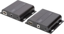System przekazu sygnału AV Digitus Przedłużacz/Extender 4K HDMI do 120m przez CAT / IP (zestaw)