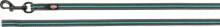 Поводки для собак Trixie Fusion Tracking, smycz, dla psa, grafit/morski błękit, taśma parciana, M–XL: 15 m/17 mm, gumowana