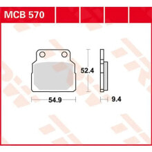 TRW Allround Organic Standard Honda CB 450 N 86 Front Brake Pads