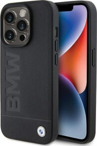 Купить чехлы для смартфонов BMW: BMW Etui Bmw Bmhmp15Xsllbk Iphone 15 Pro Max 6.7" Czarny/Black Magsafe Leather Hot Stamp