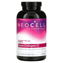 Коллаген NeoCell, Super Collagen + C, коллаген типа 1 и 3 с витамином C, 360 таблеток
