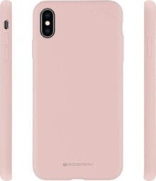 Mercury Silicone iPhone X/Xs różowo -piaskowy/pink sand