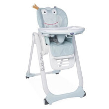 Детские стульчики для кормления Стульчик для кормления "Царевна-лягушкав" - Chicco Polly 2Start - Размер: 54,8 x 83,5 x 110 см. На колесиках. Возраст от 0 месяцев до 3 лет