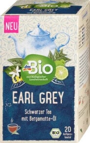 Schwarzer Tee Earl Grey (20 Beutel), 35 g