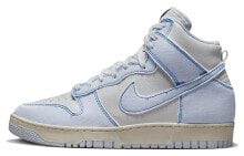 Nike Dunk High 1985 blue denim 耐磨轻便 高帮 板鞋 男女同款 白蓝 / Кроссовки Nike Dunk High 1985 DQ8799-101