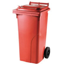 Мусорные ведра и баки Waste and trash can container ATESTS Europlast Austria - red 120L