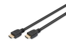 Компьютерные разъемы и переходники ASSMANN Electronic AK-330124-050-S HDMI кабель 5 m HDMI Тип A (Стандарт) Черный