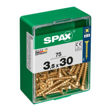 SPAX Yellox 3.5x30 mm Flat Head Wood Screw 75 Units