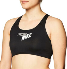 Nike 280224 Women's Sports Bra, Black/Black/(Particle Grey), Size Medium