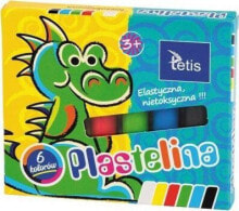 Пластилин и масса для лепки для детей tetis Plastelina 6 kolorów 15g