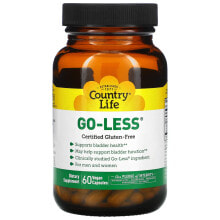 Кантри Лайф, Go Less, для мужчин и женщин, поддерживает здоровье мочевого пузыря, 60 вегетарианских капсул