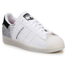 Мужские кроссовки Мужские кроссовки повседневные белые кожаные низкие демисезонные Adidas Superstar Primeblue M G58198