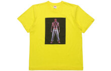 Купить мужские футболки и майки Supreme: Supreme SS20 Week 1 Tupac Hologram Tee 虚拟人物短袖T恤 男女同款 黄色 送礼推荐 / Футболка Supreme SS20 Week 1 Tupac Hologram Tee T SUP-SS20-270