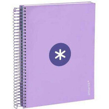 ANTARTIK Spiral notebook a5 micro lined cover 120h 90gr square 5 mm 5 band 6 holes