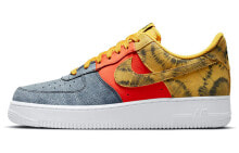 Nike Air Force 1 Low dark sulphur 拼接 防滑耐磨 低帮 板鞋 男款 黄橙灰 / Кроссовки Nike Air Force 1 Low dark sulphur CZ0337-700