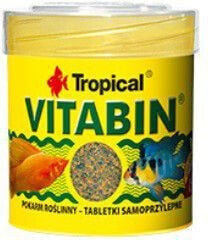 Корма для рыб Tropical Vitabin Basic vegetable food for fish 50ml / 35g