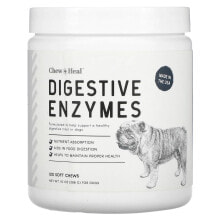 Chew + Heal, Digestive Enzymes, For Dogs, 120 Soft Chews, 10 oz (288 g)