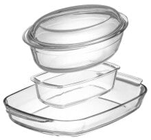 Dishes and molds for baking and baking