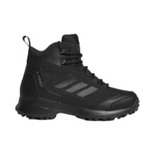 Мужские трекинговые ботинки Мужские ботинки спортивные треккинговые черные высокие демисезонные Adidas Terrex Heron Mid CW CP