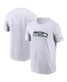 Men's White Seattle Seahawks Primary Logo T-shirt