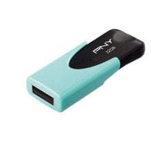 PNY 32GB Attaché 4 USB флеш накопитель USB тип-A 2.0 Бирюзовый FD32GATT4PAS1KA-EF