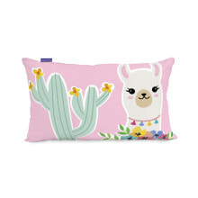 Купить наволочки HappyFriday: Чехол для подушки HappyFriday Moshi Moshi Cute Llamas Разноцветный 50 x 30 cm