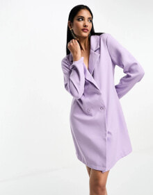 Купить женские платья Urban Threads: Urban Threads double breasted mini blazer dress in lilac