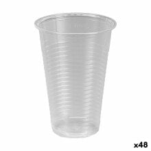 Set of reusable glasses Algon Transparent 25 Pieces 220 ml (48 Units)