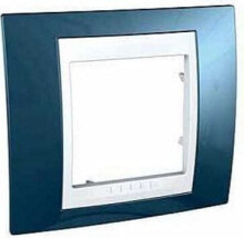 Розетки, выключатели и рамки Schneider Electric Single frame Unica Plus ice blue (MGU6.002.854)