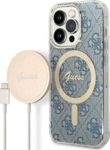 Guess Zestaw Guess GUBPP14XH4EACSB Case+ Charger iPhone 14 Pro Max 6,7