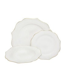 Godinger arendale Bone China 12 Piece Dinnerware Set, Service for 4