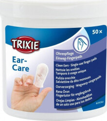 Trixie Nakładki płatki do czyszczenia uszu psa kota 50szt uniwersalny