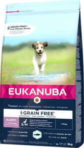 EUKANUBA EUKANUBA SZCZENIE MAŁA I ŚREDNIA RASA BEZ ZBÓŻ RYBA OCEANICZNA 3KG