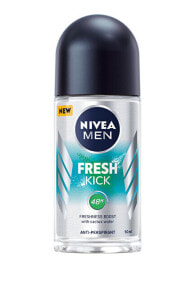 Nivea Men Fresh Kick Roll-On Antiperspirant Мужской шариковый антиперспирант с водой кактуса 50 мл