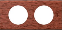 Розетки, выключатели и рамки legrand Double Celiane frame, mahogany wood (069222)