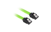 Компьютерные кабели и коннекторы sharkoon Sata 3 кабель SATA 0,45 m SATA 7-pin Черный, Зеленый 4044951016679