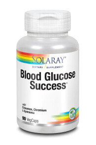 Витамины и БАДы для нормализации гормонального фона Solaray Blood Glucose Success Комплекс с корицей, хромом для поддержки нормального, здорового уровня глюкозы в крови 90 вегетарианских капсул