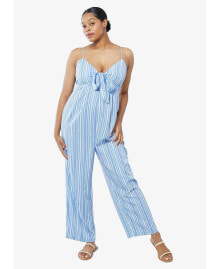 Ingrid + Isabel women's Maternity Tie Front Jumpsuit