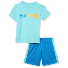 HURLEY One&Only Gradient&Mesh Toddler Set short sleeve T-shirt