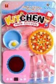 Игрушечная еда и посуда для девочек Игровой набор Icom Кухонный гарнитур с электрической плитой