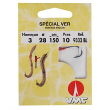 RAGOT Special Worm Curved English 9333BL Tied Hook 0.5 m 0.260 mm