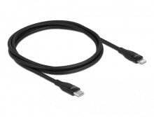 Delock 86637 - 1 m - Lightning - USB C - Male - Male - Black