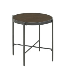 Picket House Furnishings carlo Round End Table with Wooden Top