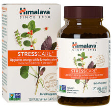 Витамины и БАДы для нервной системы himalaya Stress Care Растительный комплекс для питания надпочечников, повешения энергии и снижение стресса 120 капсул