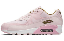 Nike Air Max 90 SE 低帮 跑步鞋 女款 樱花粉 / Кроссовки Nike Air Max 90 SE 881105-605